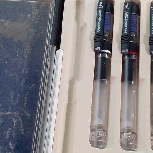 57A - Mecanorma drawing pens. One pen missing.