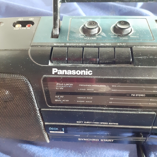 60A - Panasonic stereo, radio, cassette recorder. Model RX FT 510. All functions in good working order