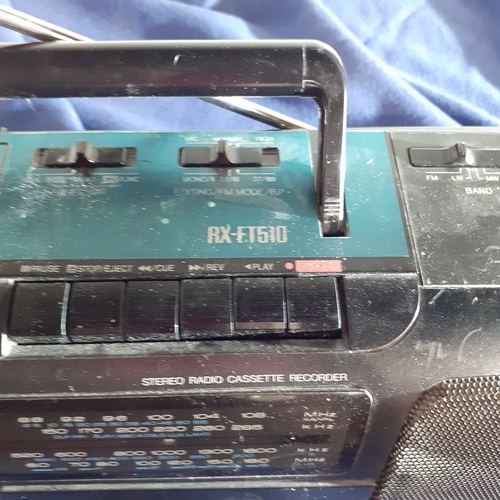 60A - Panasonic stereo, radio, cassette recorder. Model RX FT 510. All functions in good working order