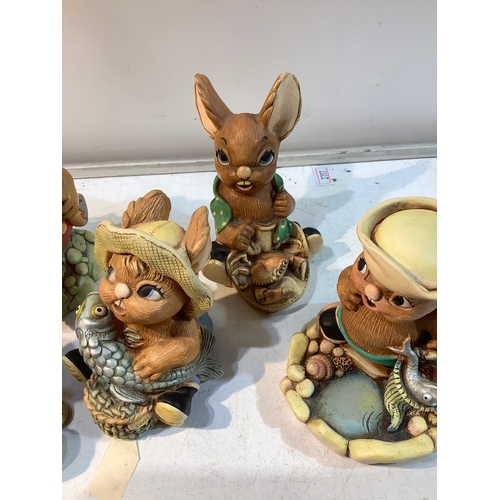 24 - Pendelfin Blunder, Nipper, Troopy, Whopper and Tiddler