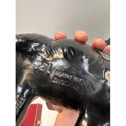 17 - Quantity of black ceramic elephants inc Sylvac