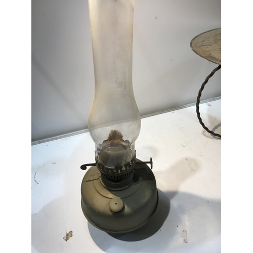 2 - Railway Signal Box brass hanging lamp