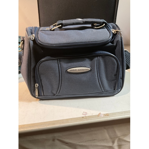 18 - Selection of travel bags including Travel king black pull along suitcase, Jade Design camera bag, Gu... 
