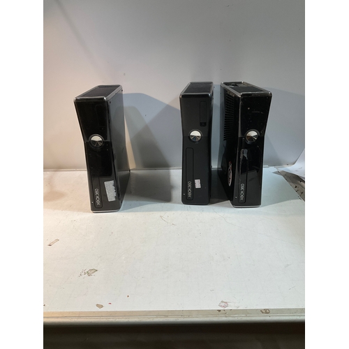 34 - 3 XBOX 360 consoles untested for spares