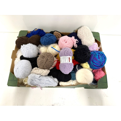 Collection of various coloured wool