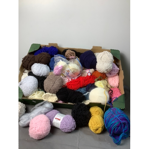 Collection of various coloured wool