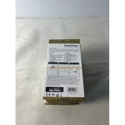 213 - Set of five flasdrives 128gb