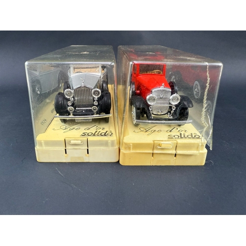 313 - Pair of Solido boxed model cars inc rolls Royce and Cadillac