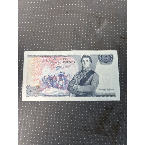 310 - Bank of England £5 note in near mint condition
