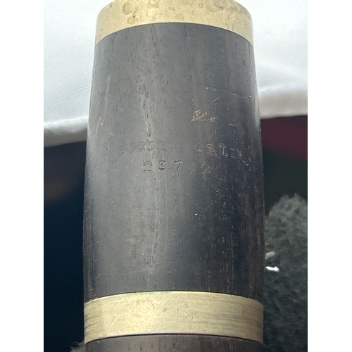 222 - Boosey and Co 25762 cased clarinet
