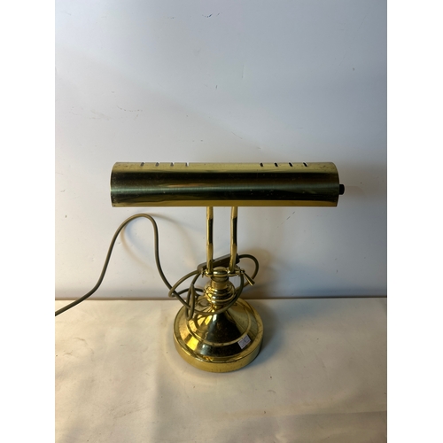 218 - Brass desk lamp