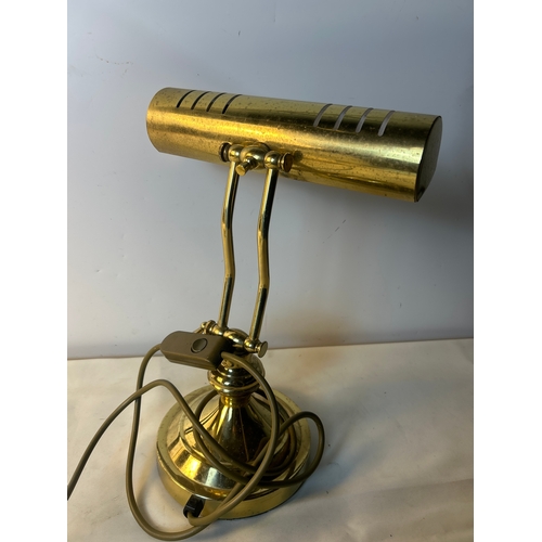 218 - Brass desk lamp