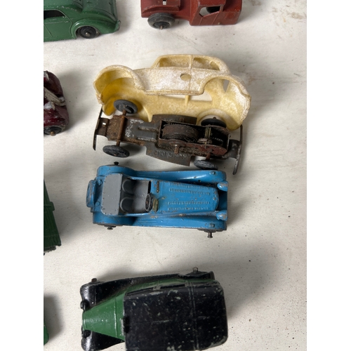 185 - Quantity of Dinky Meccano die cast inc MG record car , cars & truck