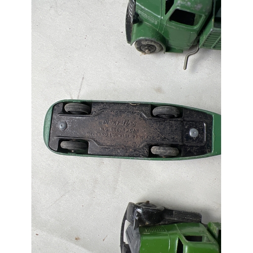 185 - Quantity of Dinky Meccano die cast inc MG record car , cars & truck