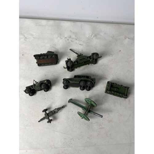 192 - Dinky toys military vehicles, tanks and guns