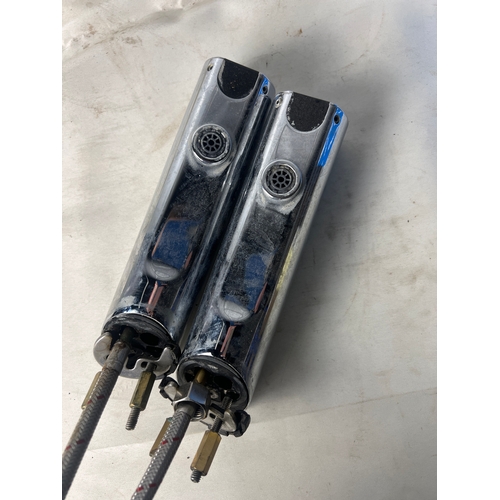 231 - Pair of Delabie tempomatic battery sensor faucet taps - used but working