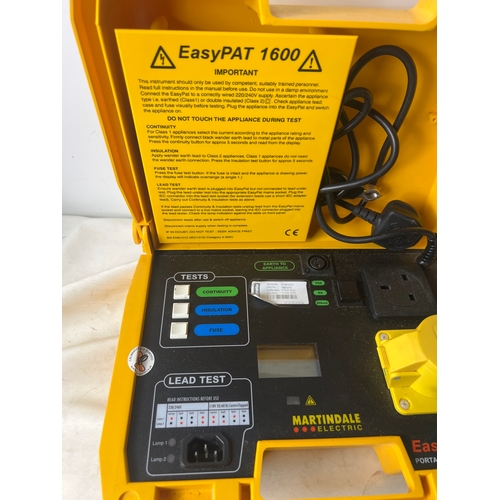 233 - Martindale EasyPat 1600 portable appliance tester PAT tester - working