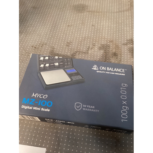 238 - My old MZ100 Digital mini scales, 0-01 gram Brand new in box, for jewellery gold,silver etc