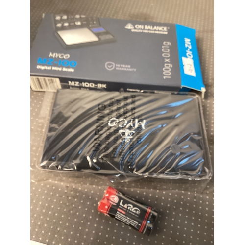 238 - My old MZ100 Digital mini scales, 0-01 gram Brand new in box, for jewellery gold,silver etc