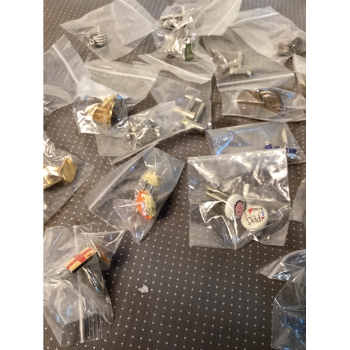 245 - Collection of various designs of cuff links