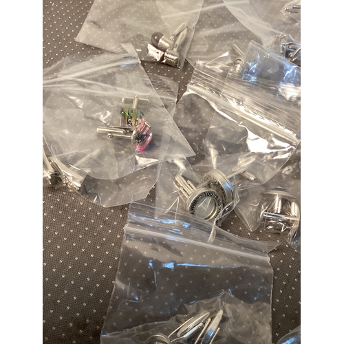 247 - Collection of various designs of cuff links