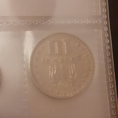 315A - Folder containing pages of coins mostly European countries pre Euro. Lira, Francs, Swiss coinage etc... 