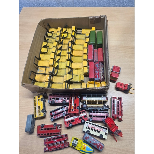 Matchbox skip lorries and buses