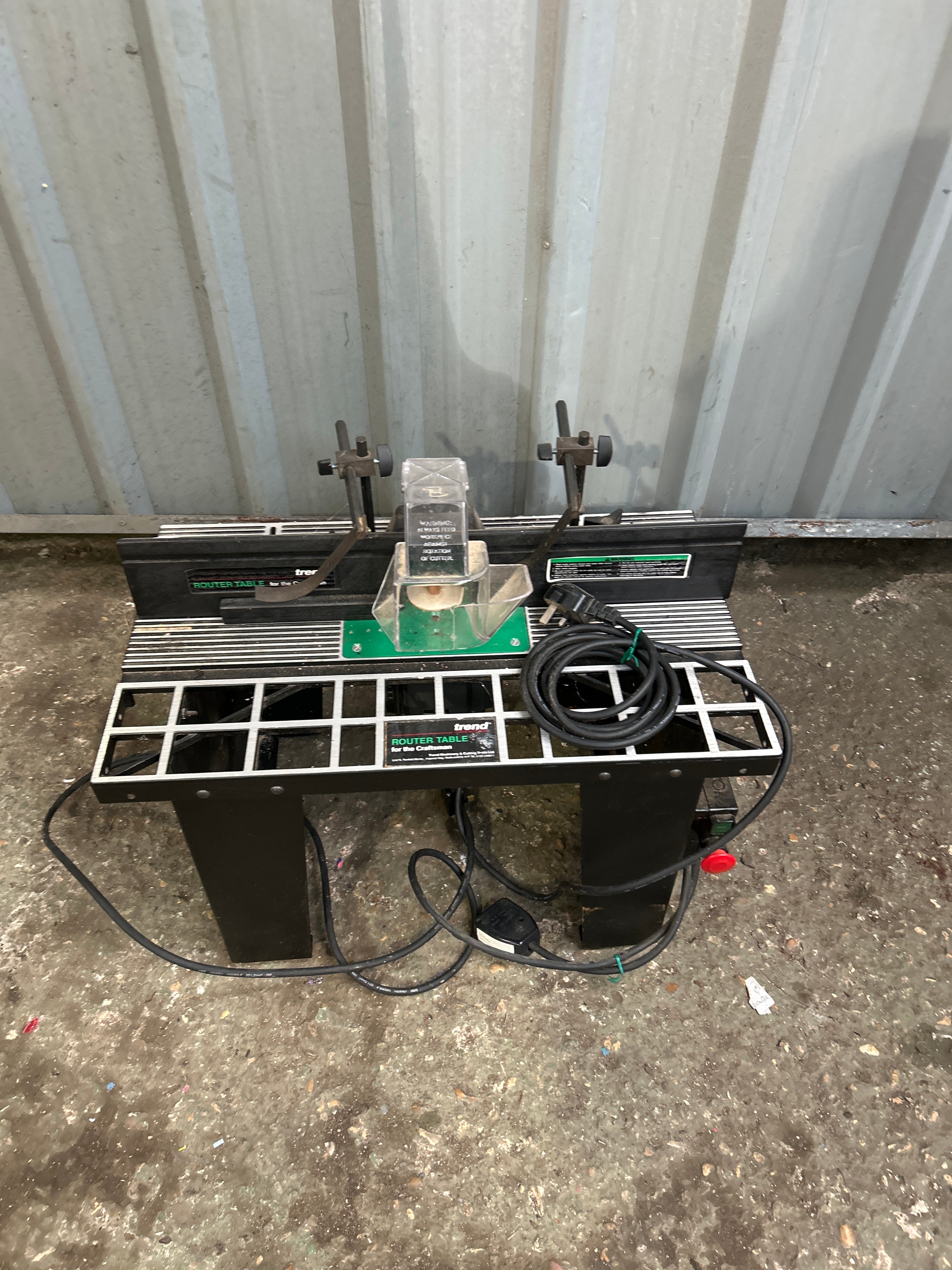 Trend router table with Elu router attached