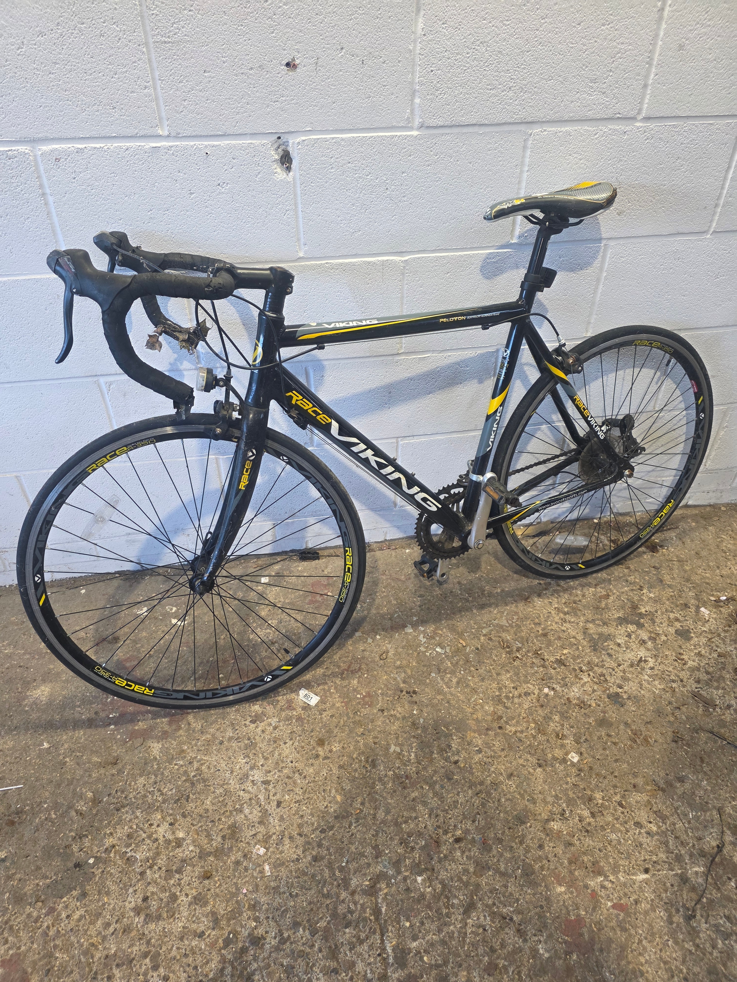 Viking race bike with light aluminium frame