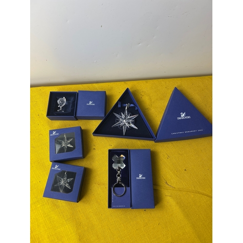 72 - Swarovski crystal ornamnets  and key rings with boxes