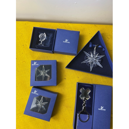72 - Swarovski crystal ornamnets  and key rings with boxes