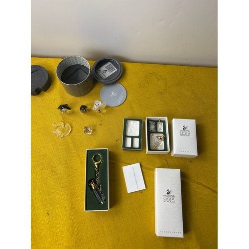 74 - Swarovski crystal animals, keychains and crystal memories - most boxed