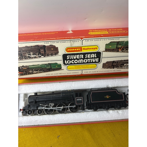 75 - Hornby railways silver seal locomotive with box