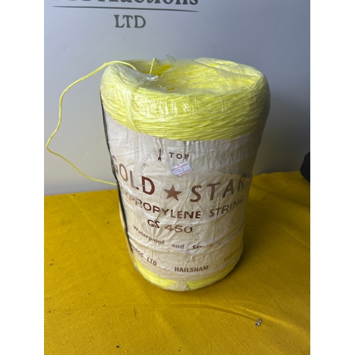 84 - Gold star sealed vintage yellow string
