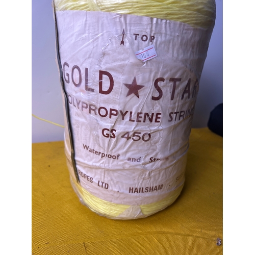 84 - Gold star sealed vintage yellow string