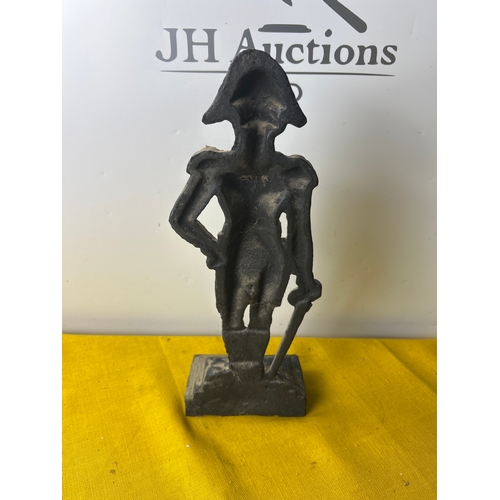 88 - Cast iron napoleon door stop - approx 30cm tall