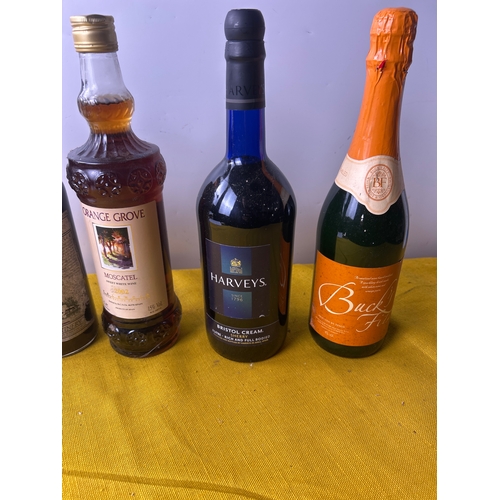 96 - Orange grove sweet white wine, Bristol cream, Buck’s Fizz, elderberry wine and one other