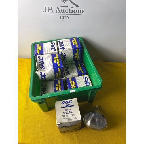 98 - 10x unused GEC par 38 reflector lamp spotlights