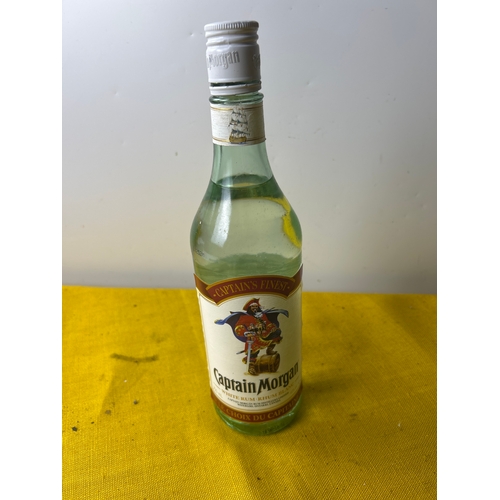 107 - Captain Morgan’s white rum - 750ml - lid cracked but contents full