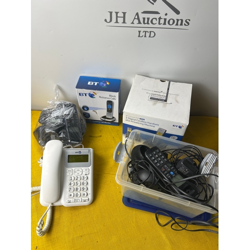112 - BT cordless phone sets inc BT 3570 trio and freestyle 750 trio