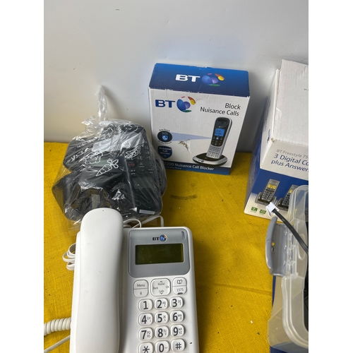 112 - BT cordless phone sets inc BT 3570 trio and freestyle 750 trio