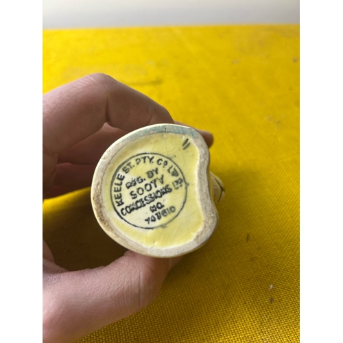 68 - Keele street pottery Sooty egg cup