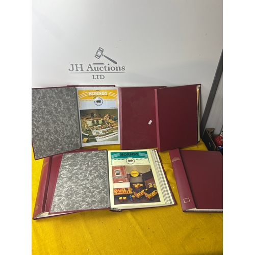 86 - 6x folders of Hornby railway collector magazines in folders