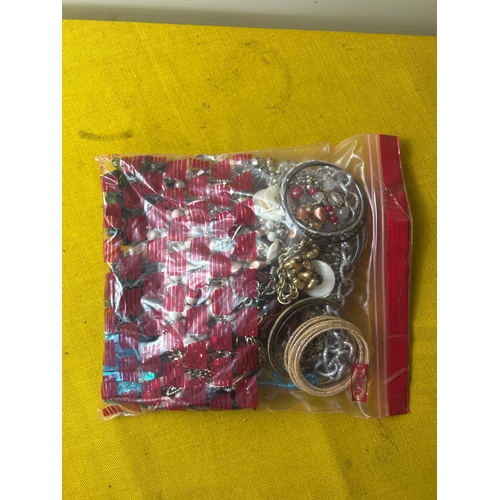 89 - Large bag of mixed costume jewellery