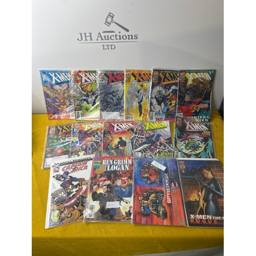 94 - Quantity of marvel and DC comics inc Ben Grimm and Logan, x-men and more