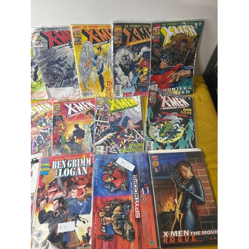 94 - Quantity of marvel and DC comics inc Ben Grimm and Logan, x-men and more