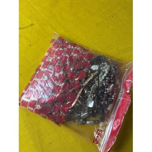 98 - Large bag of costume jewellery