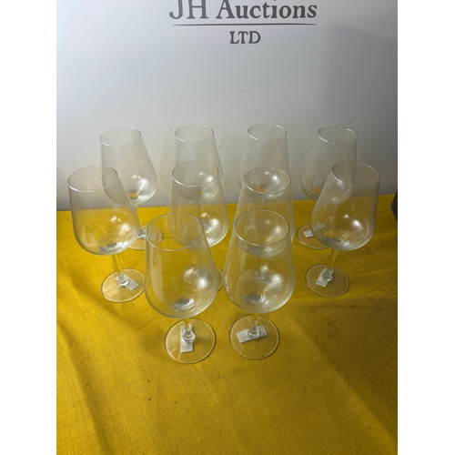 118 - 10x IKEA wine glasses - good overall condition