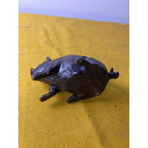 14 - Heavy brass pot belly big approx 15cm