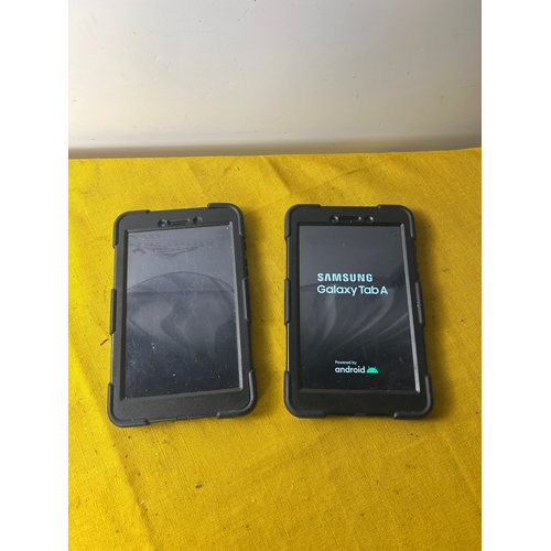 40 - Pair of Samsung galaxy tab A tablets - reset for use